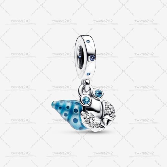 Pandora Glow-in-the-dark Hermit Crab Dangle Charm - Picture 1 of 2
